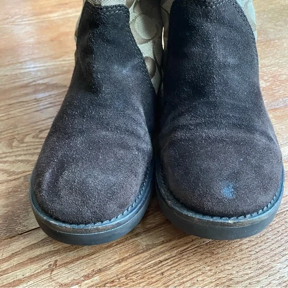 COACH Kally monogram Boots size 7 - Picture 7 of 9